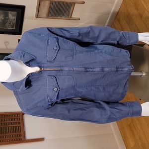 Vintage Democracy Growth in America Tailored Jean Top/Jacket Zip Front Sz. 12